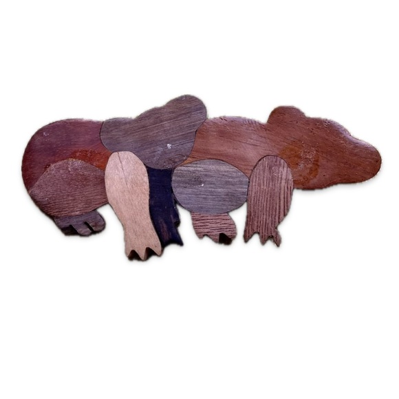 Koala bears wood brooch - Handcrafted Brooch or Necklace you choose - Picture 3 of 15